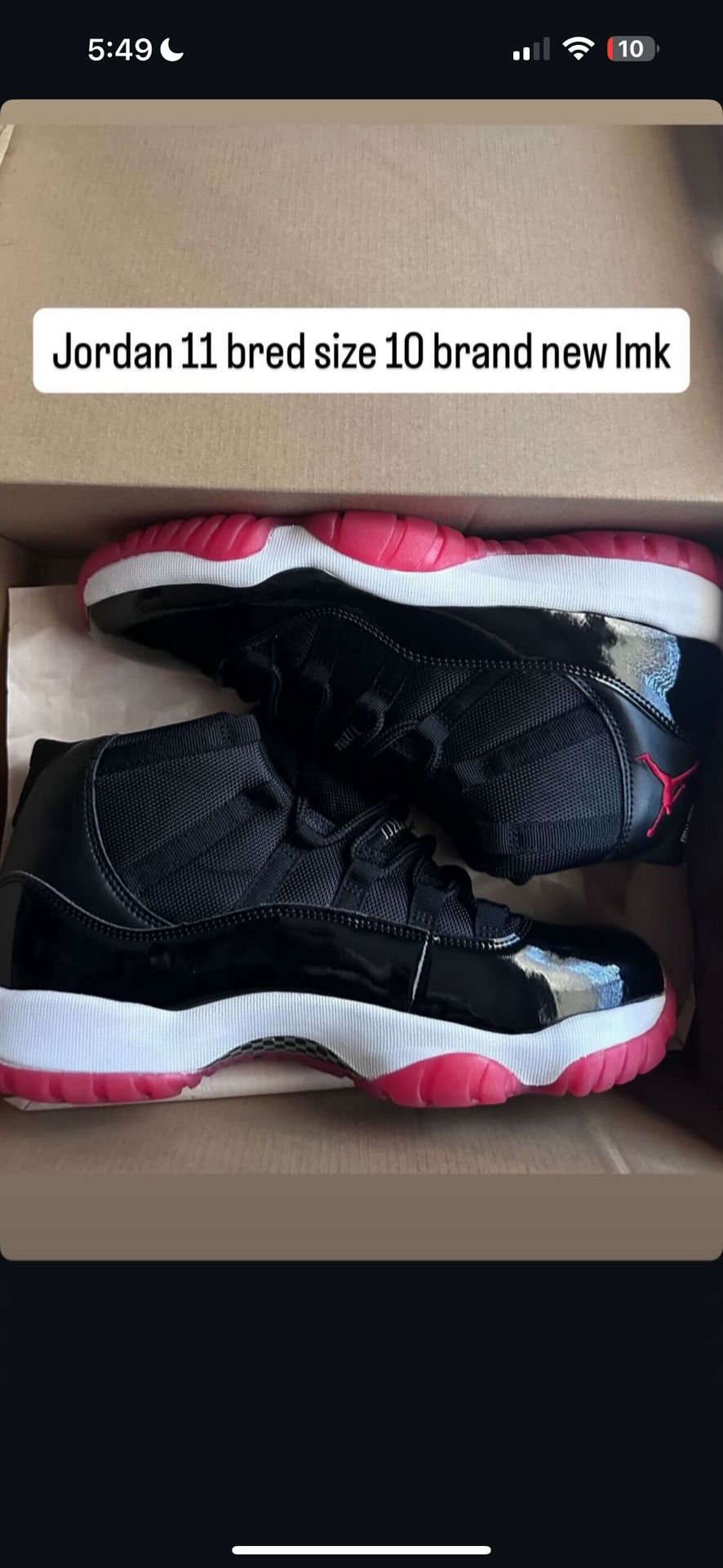 Jordan 11 Bred Brand New
