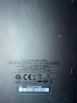 Mophie Juice Pack iPhone 16 Pro Max Battery Case