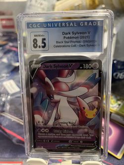 2021 Celebrations Collection Black Star Promo Dark Sylveon V #134 CGC 8.5
