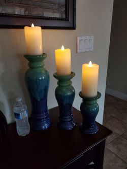 Candle Holders ceramic Heavy