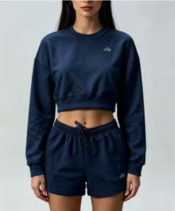 Navy Alo Short Set