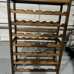 Wooden Wine Rack 42 Bottle 