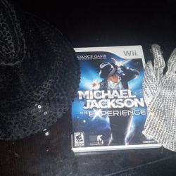 Michael Jackson Wii Game, Hat, & Glove 