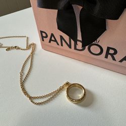 Pandora locket 14 k gold 