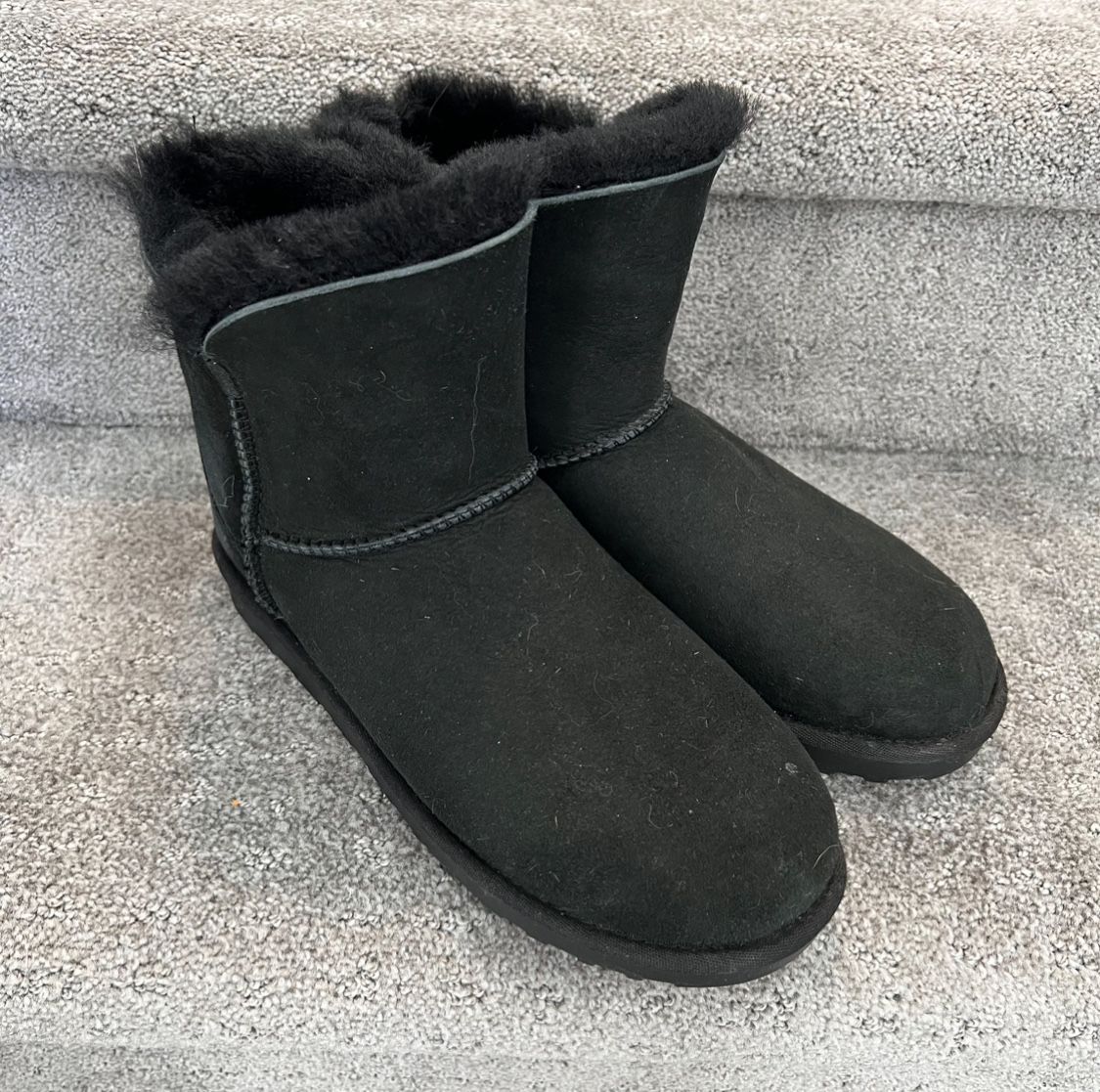 Suede And Shearling Winter Boots