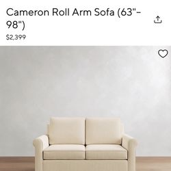 Pottery Barn Cameron Loveseat