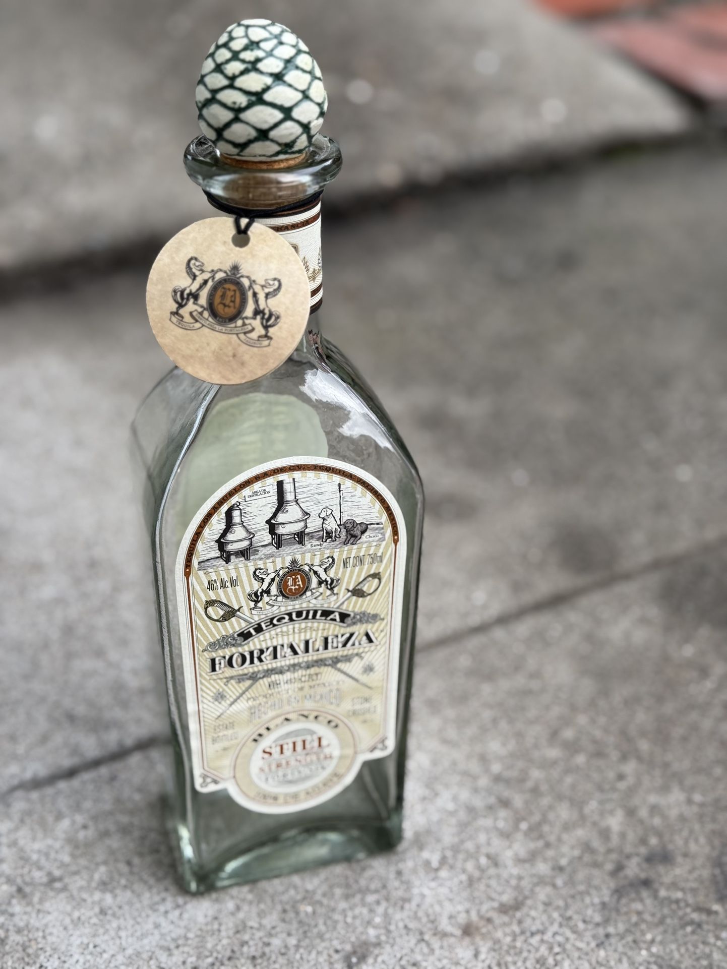 Empty Tequila Bottle