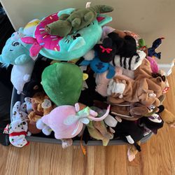 Box Of Used Stuffed Animals