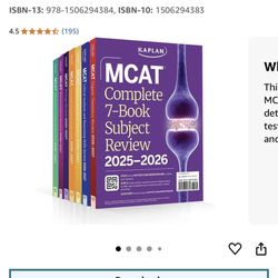 Kaplan MCAT Books 2025-2026