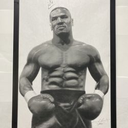 Mike Tyson Poster Art Framed 11x17 Brand New
