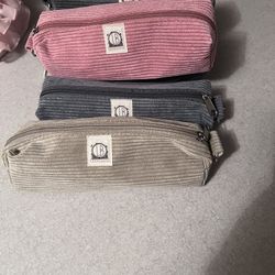 Corduroy Pouch With Clip