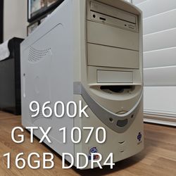 Custom Gaming PC Desktop 90's Sleeper Intel i5 9600k, Nvidia GTX 1070, 16GB DDR4, Retro Vintage Casemod Corsair ASUS PS4 PS5 XBOX