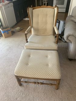 Chair with ottoman