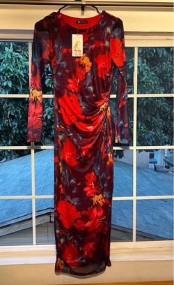 PRETTYGARDEN Women's Floral Bodycon Maxi Fall Dress