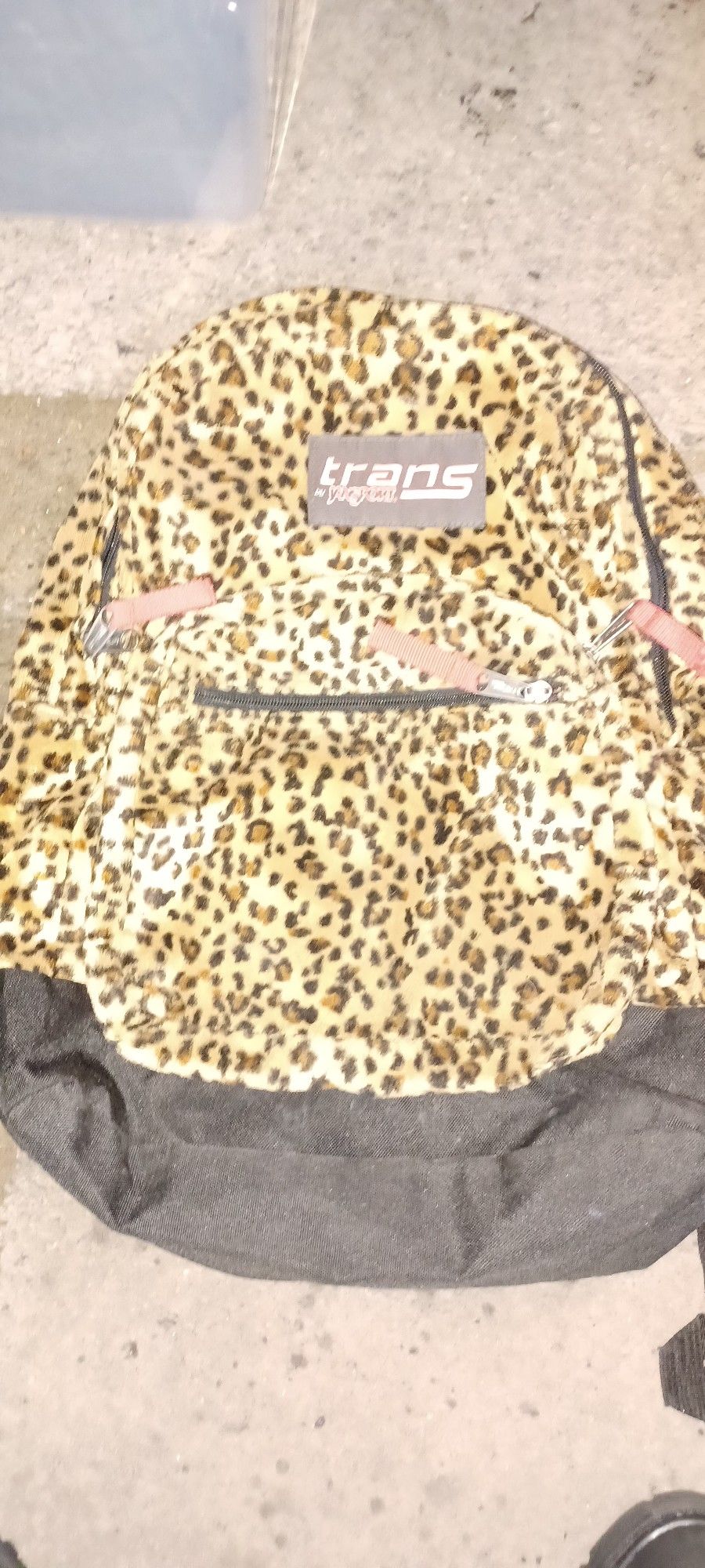 JANSPORT trans Leopard Print Backpack 