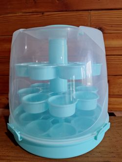 Mint Blue Traveling 24-cupcake Holder