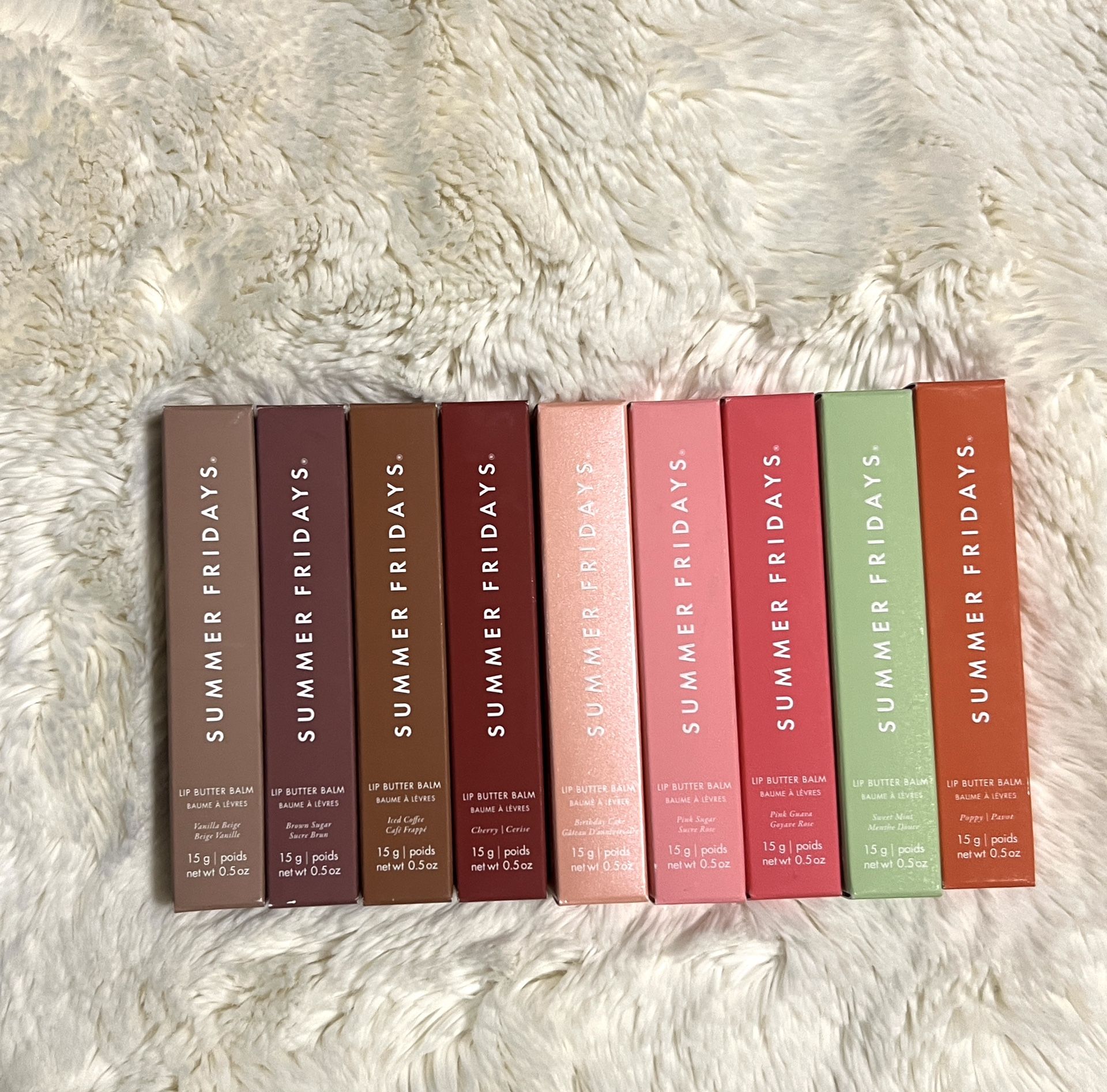 Bundle mixture of 9 Summer Fridays-PRICE FIRM