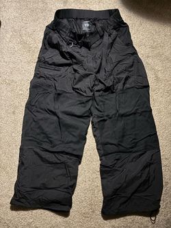 Y-3 Nylon Wired Black Cargo Pants