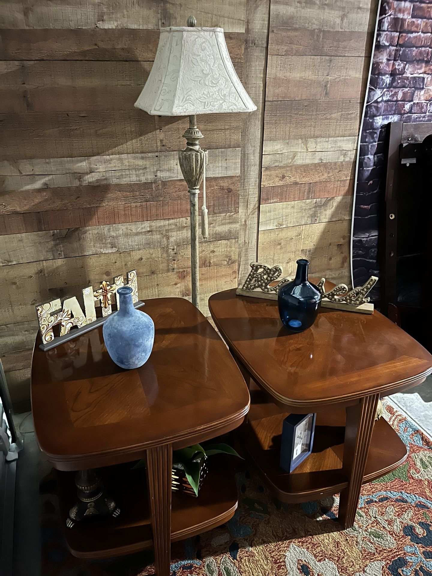 Basic Pair If End Tables In Fair Condition