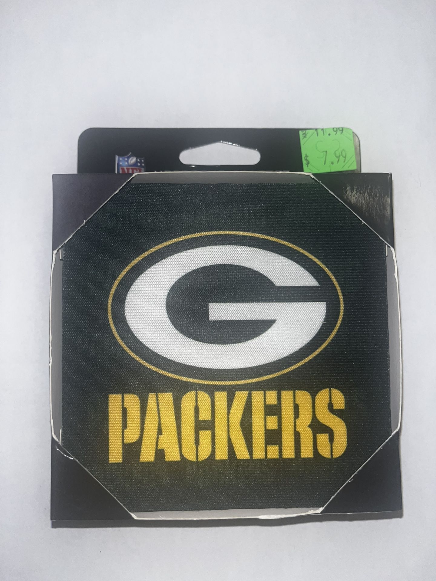 Green Bay Packers NFL Neoprene Coaster 4-Pack NOS