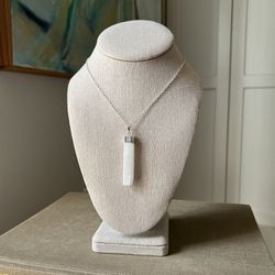 Selenite Pendant Necklace ( firm on price )