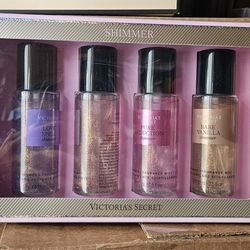 Victoria Secrets Gift Set Shimmer Mini Body Mists 