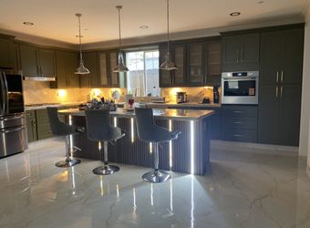Kitchen cabinets and countertops