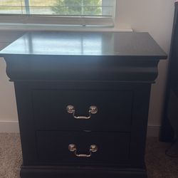 Wooden Side Table With Drawers