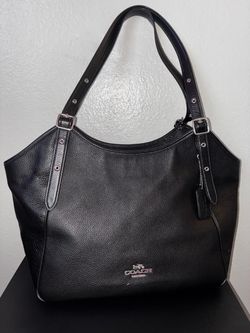 coach leather tote bag
