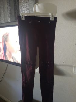Pants Burgundy 