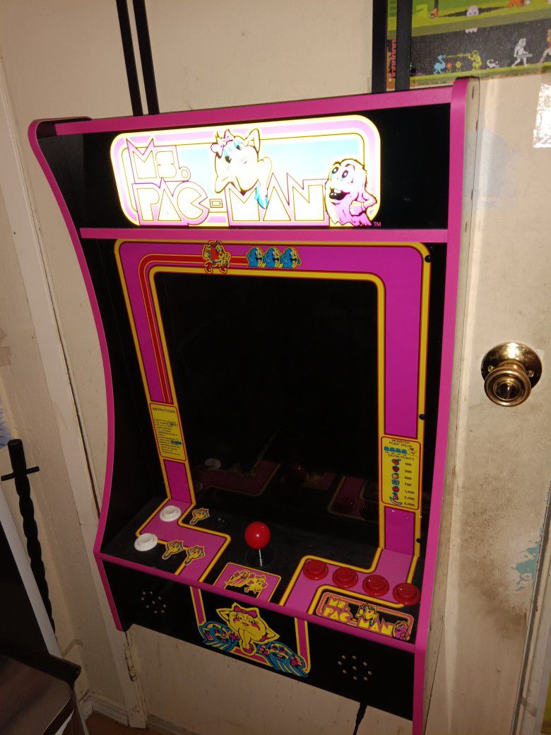 Modded Ms Pacman Partycade 516 Games Arcade Cabinet Machine