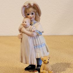 1982 Jan Hagara  "Jenny And Her By-Lo Doll Porcelain Figure