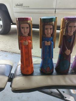 Handcarved Peruvian Angels