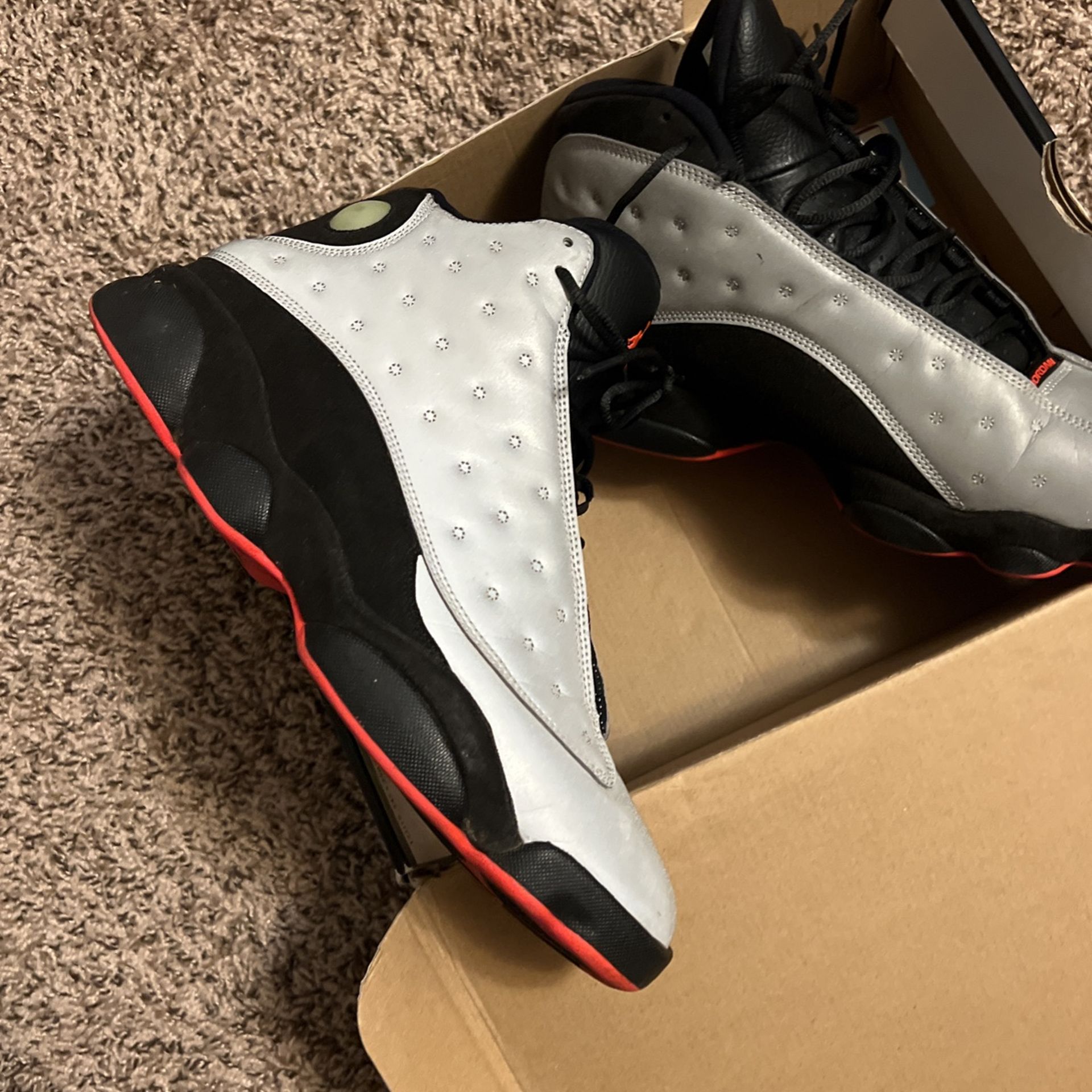 retro 13 reflective silver