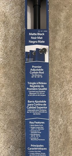 Black Curtain Rod for Sale