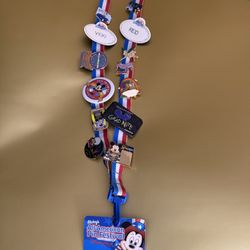 Disneyland Lanyard With 12 Limited-Edition Pins