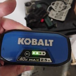 Kobalt 40-Volt 4-Amps 4.0ah Lithium Ion (Li-Ion) Cordless Power Equipment Battery
for Kobalt, Rechargeable