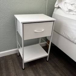 Bedside Tables Nightstands White With Drawer