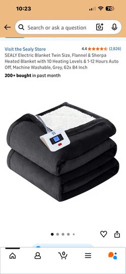 New Sealy Twin Electric Heated Blanket