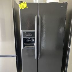 Kenmore Black Side By Side Refrigerator 33”