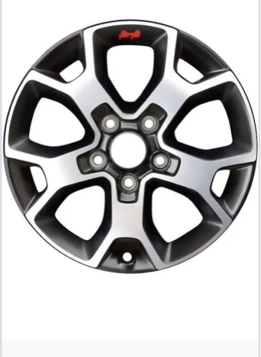 5-2020 17" JEEP WRANGLER WHEEL/ RIM BLACK POLISHED