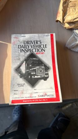 Inspection and driver hours logs