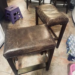 Pottery Barn Backless Stools $50 For Both 