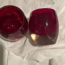 Crate & Barrel Glass Votives
