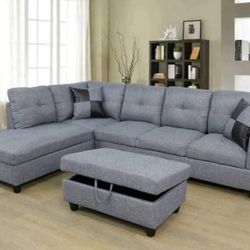 Sectional And Ottoman 