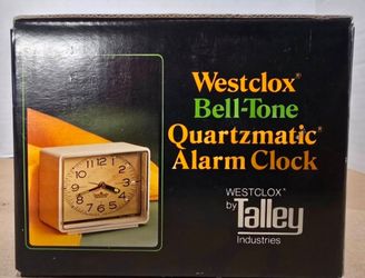 Vintage Westclox Bell-Tone Quartzmatic  Alarm Clock Talley Industries 47246