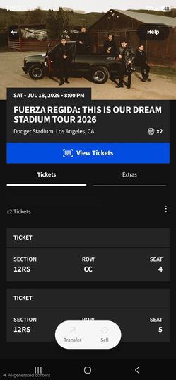 Fuerza Regida/Dodgers Stadium 7/18