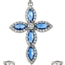 Amazing pendant with countless Zircon stones set into such a tiny area light catching every angle