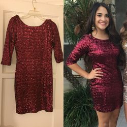 Maroon dress (medium)