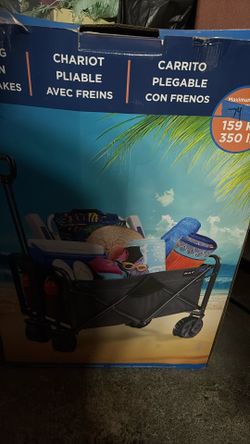Brand New Folding Wagon With Brakes 